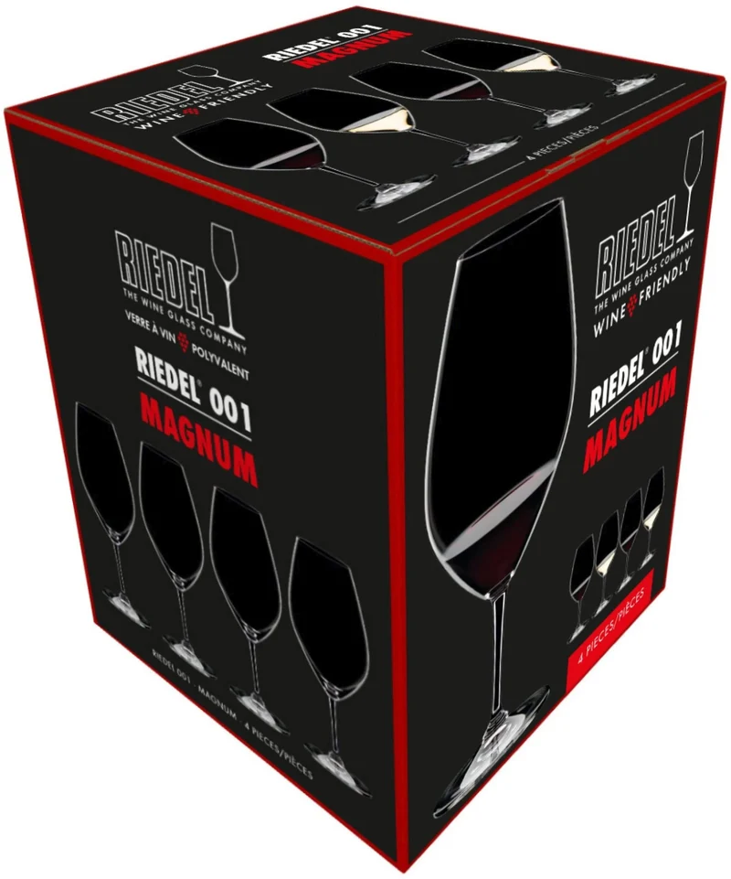 Ensemble de verres a vin Riedel - en cristal - Wine Friendly - 995 ml - 4 pièces