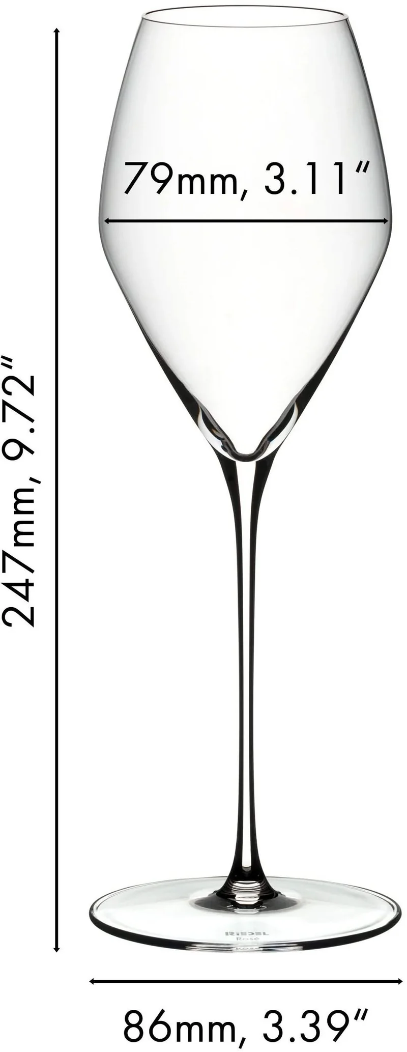 Ensemble de verres à vin Riedel - Verres à vin rosé - Veloce - 350 ml - 2 pièces