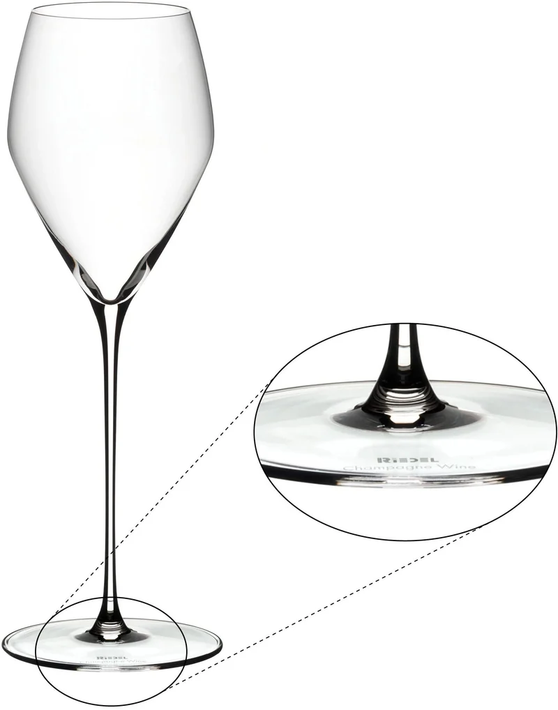 Set de verres a vin Riedel - Verres a champagne - Veloce - 327 ml - 2 pieces