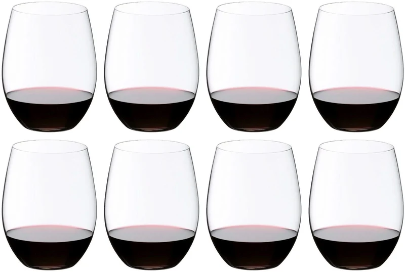 Ensemble de verres a vin Riedel - Verre Bordeaux - O Wine - 600 ml - 8 pièces