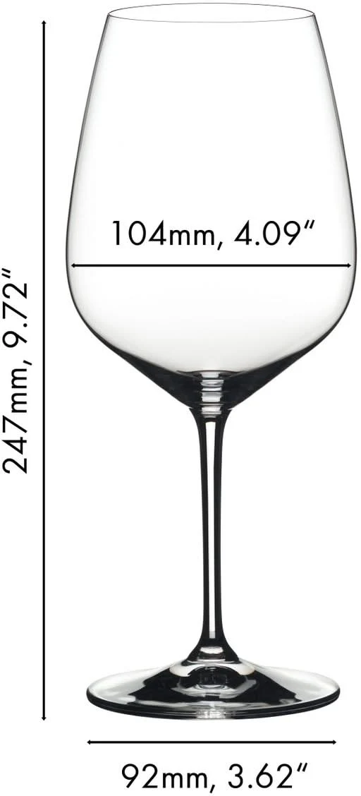 Ensemble de verres a vin Riedel - Cabernet - Extreme - 800 ml - 4 pieces