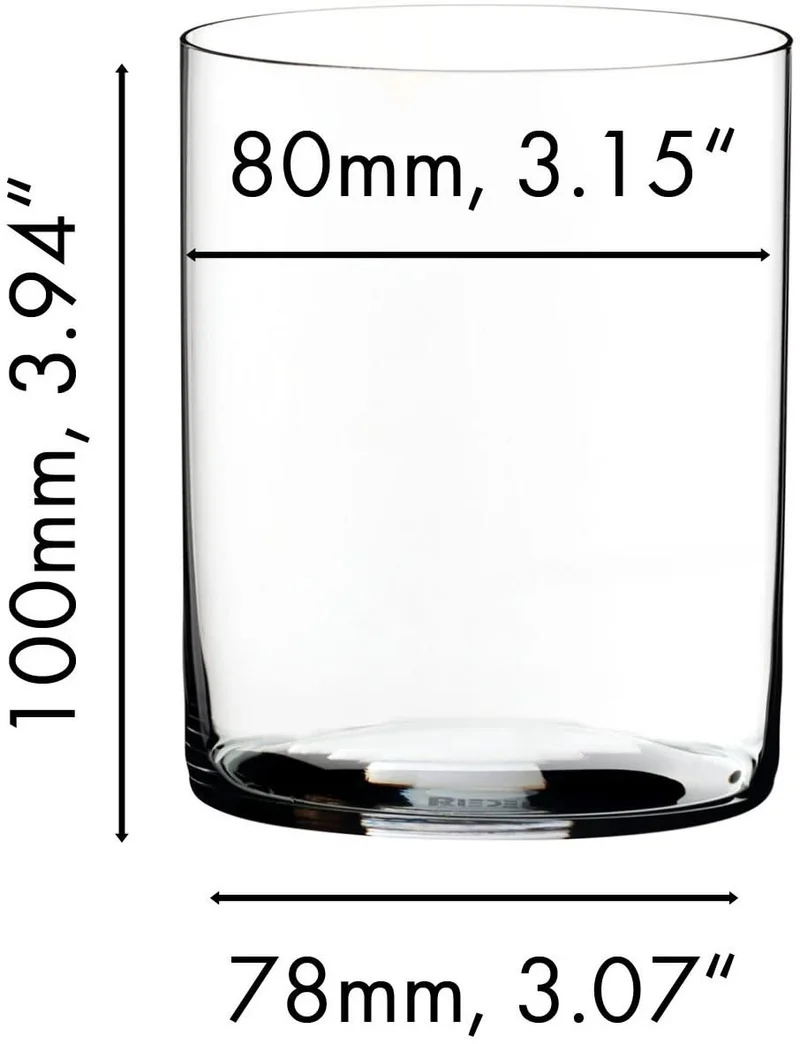 Set de verres a whisky Riedel - Verres a whisky - O Wine - 430 ml - 2 pièces