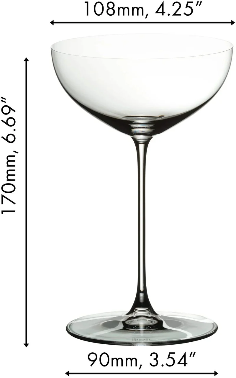 Set de verres a cocktail Riedel - Verres a martini - Veritas - 240 ml - 2 pieces