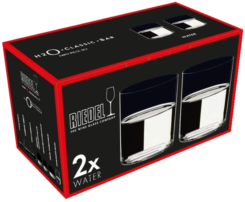 Ensemble de verres a eau Riedel - Verres sans pied - O Wine - 330 ml - 2 pièces