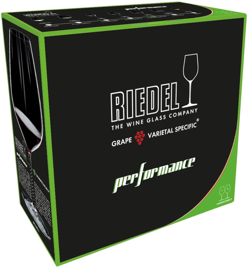 Set de verres a vin Riedel - Verres a vin rouge - Performance - 834ml - 2 pièces
