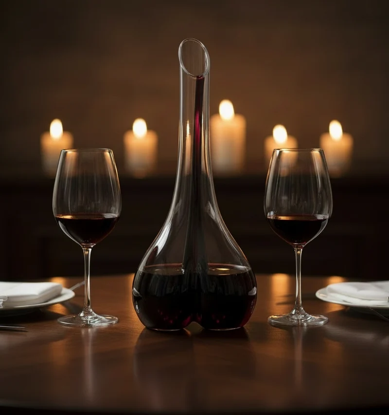 Carafe a decanter Riedel - Decanteur a vin - Black Tie Smile - 750 ml