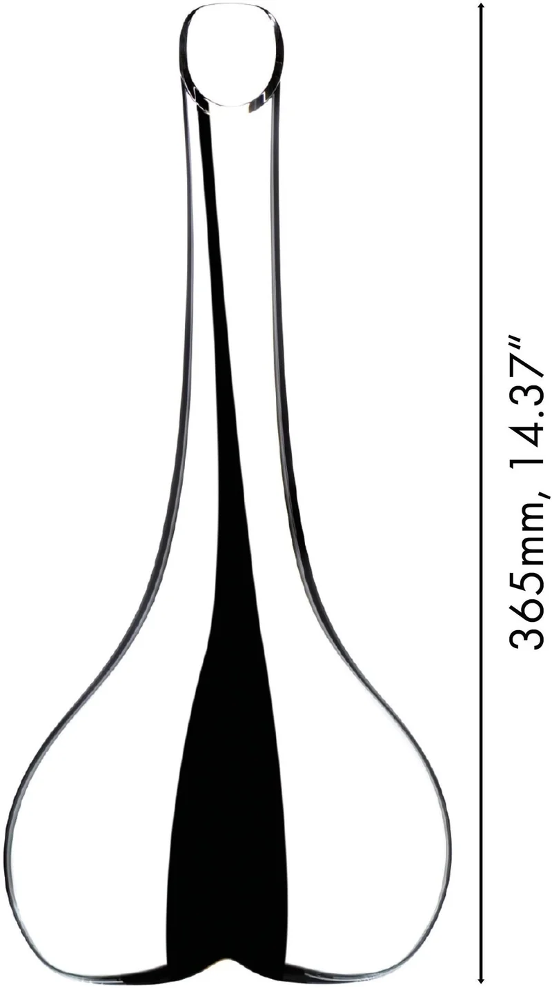 Carafe a decanter Riedel - Decanteur a vin - Black Tie Smile - 750 ml