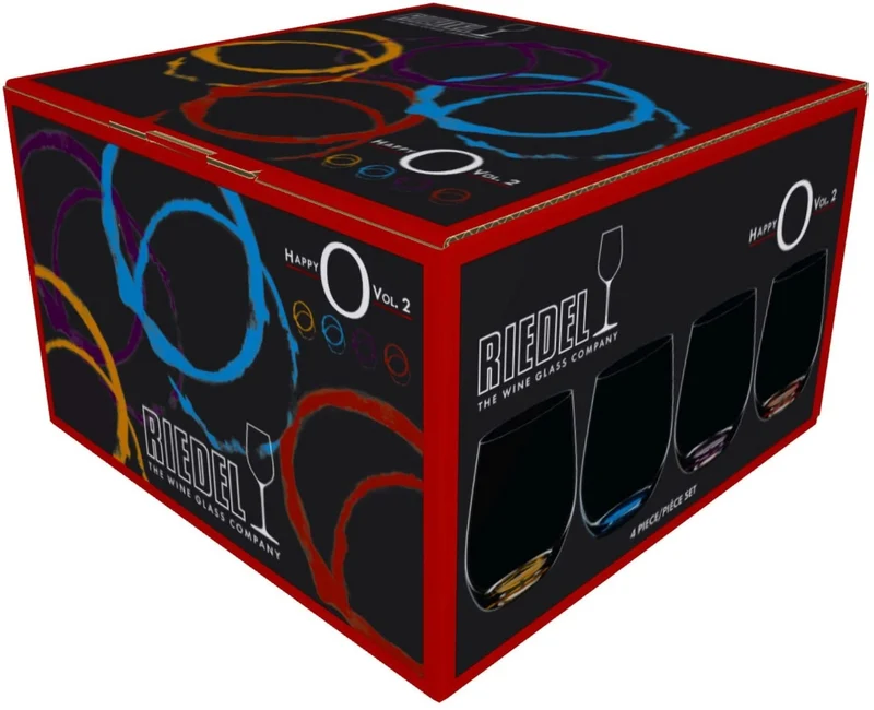 Ensemble de verres a whisky Riedel - Gobelet - Happy O - 335 ml - 4 pièces