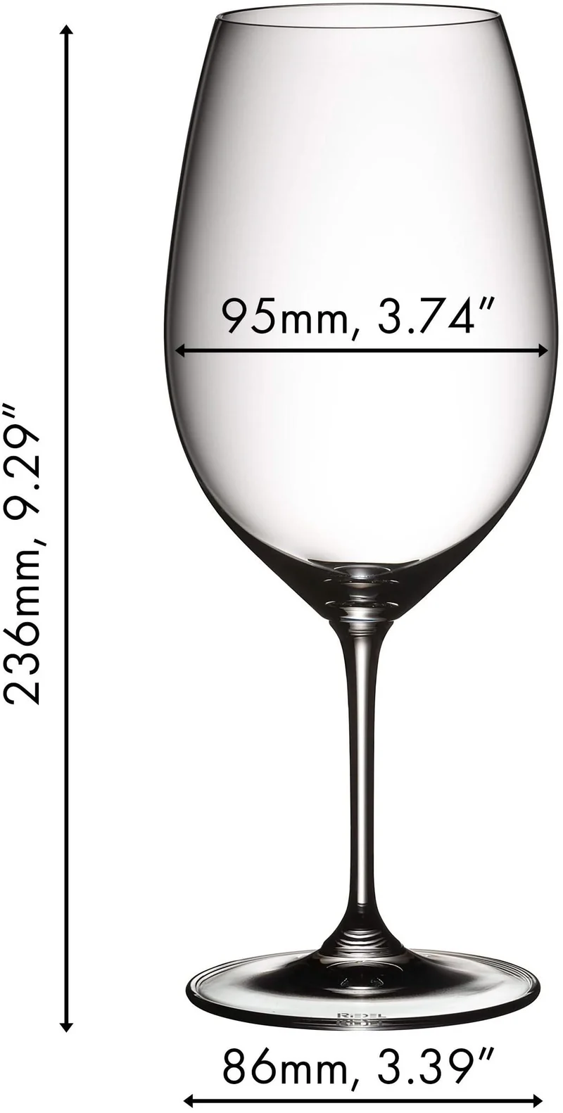 Ensemble de verres à vin Riedel - Verres à vin rouge - Vinum - 700 ml - 2 pièces