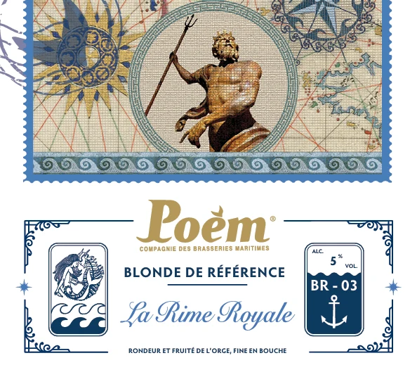 Bière Blonde "La Rime Royale" Poèm