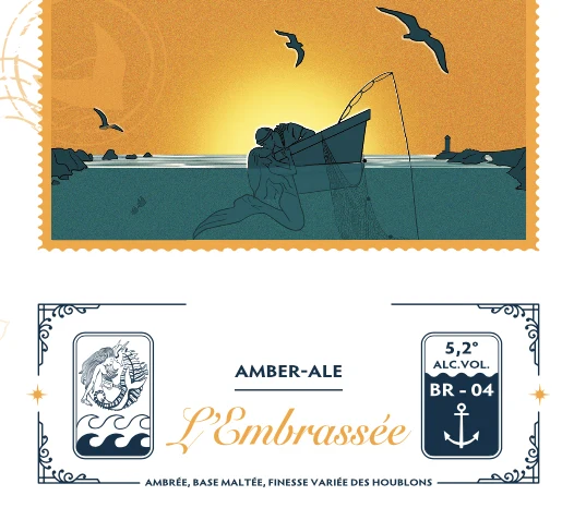 Bière Amber-Ale "L’Embrassée" Brasserie Poèm