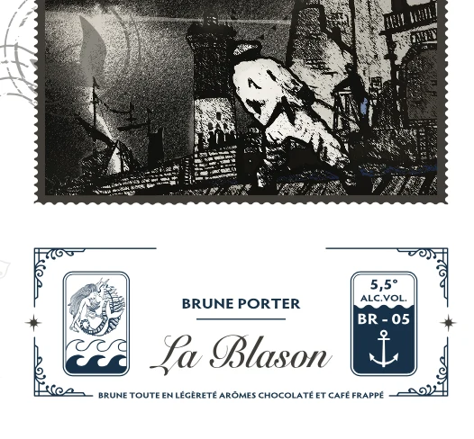 Bière Brune Porter "La Blason" Brasserie Poèm