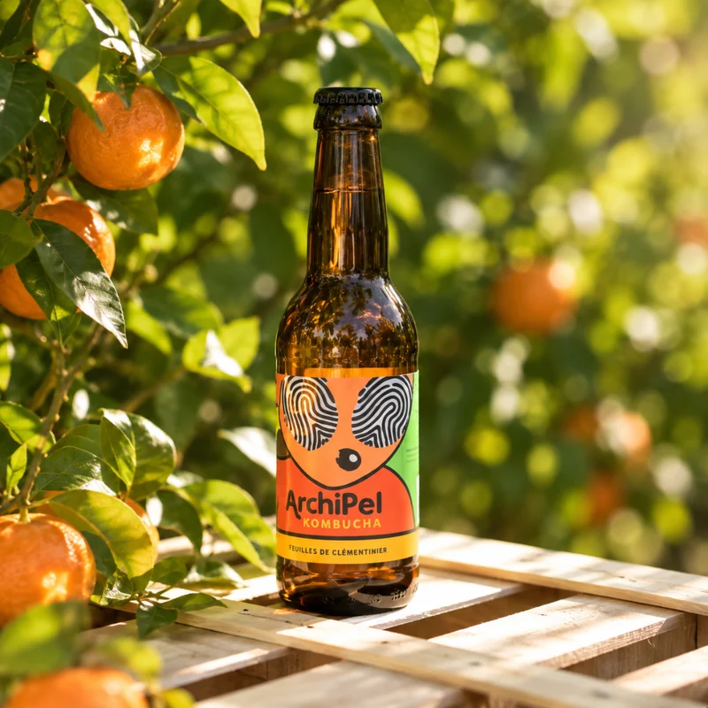 Kombucha Feuilles de Clémentine | 33cl