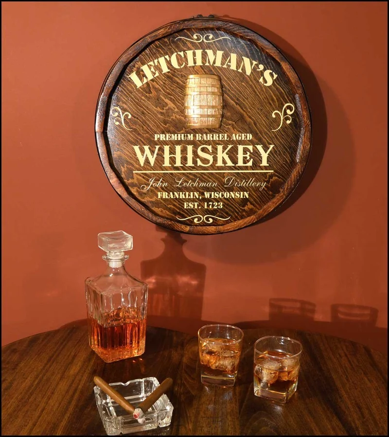 'Distillery' Quarter Barrel Sign- Personalized