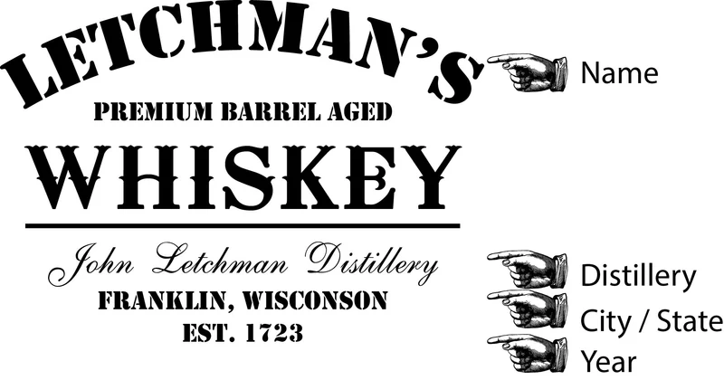 Distillery Oak Barrel With Stand- Personalized