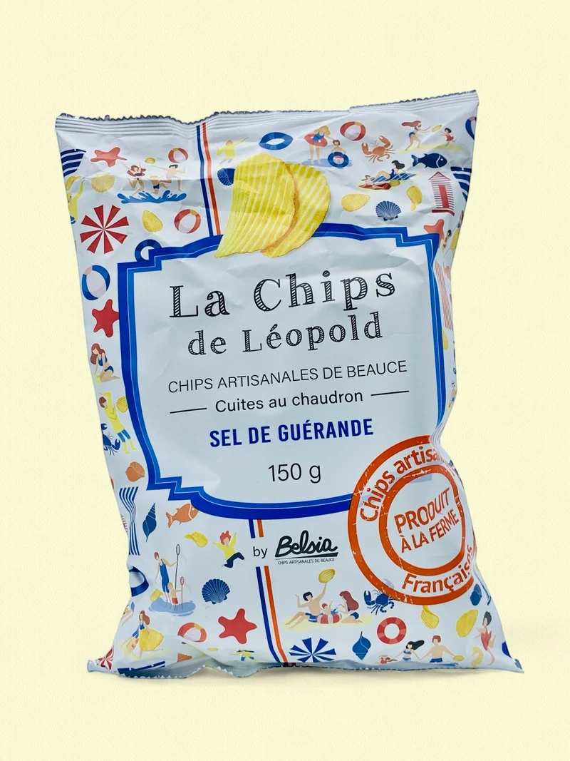 Chips artisanales ondulées au sel de Guérande