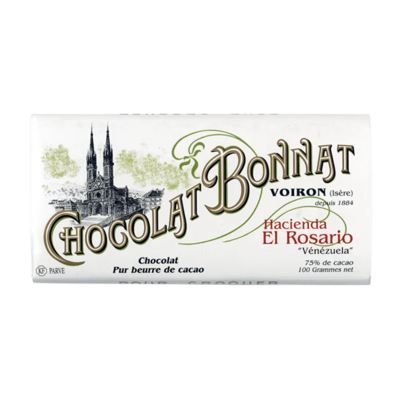 Tablette Chocolat Noir 75% Hacienda El Rosario Venezuela | 100g