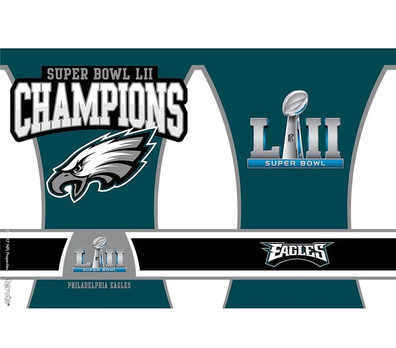 Stainless Steel Tumbler, Philadelphia Eagles Super Bowl 52 Champions - 30 oz.
