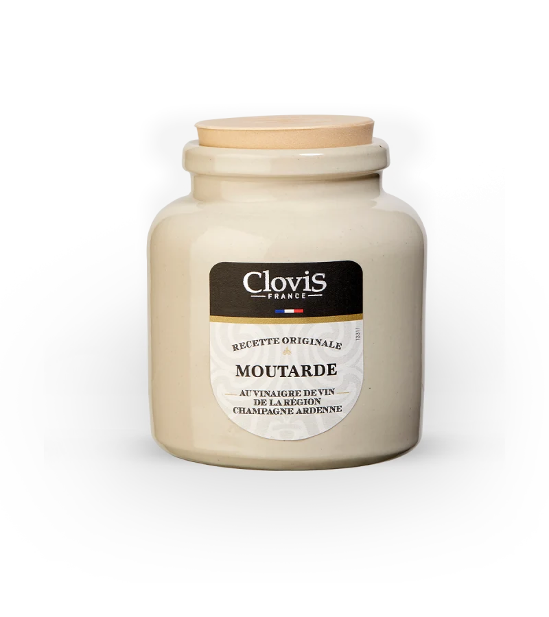Pot Grès Moutarde au Vinaigre de Vin de la Région Champagne Ardenne | 250g