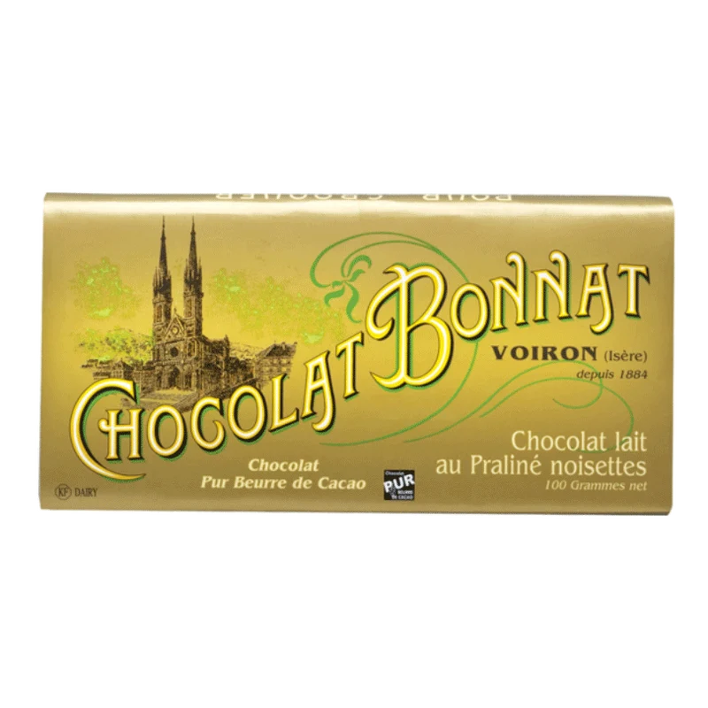 Tablette Chocolat Lait au Praliné Noisettes | 100g