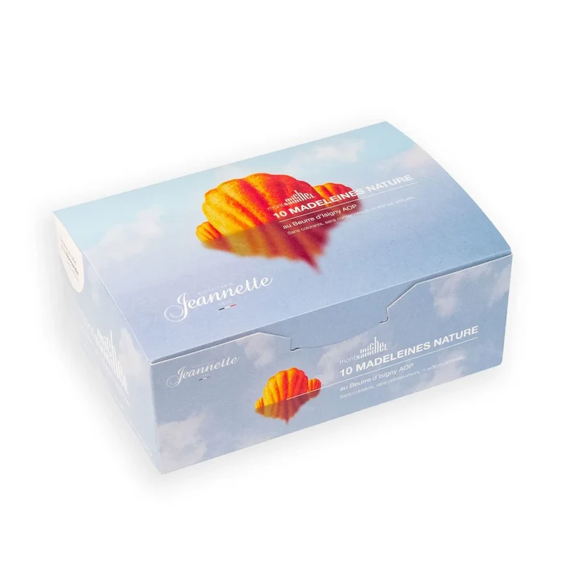 Boîte de 10 Madeleines Nature | Mont Saint-Michel | 250g