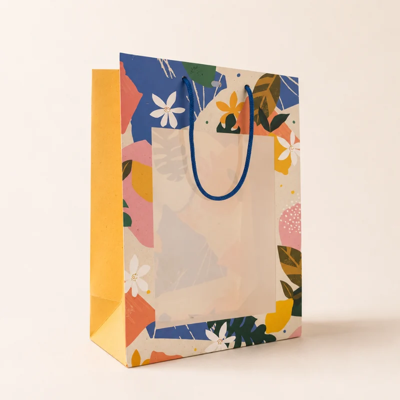 Sac Cadeau Vitré Citron
