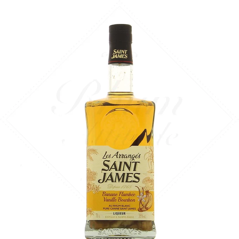 Rhum Arrangé "Banane Flambée-Vanille Bourbon" Saint James