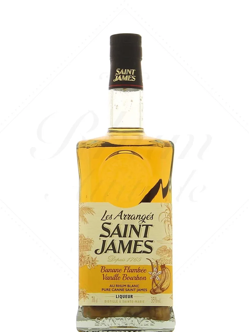 Rhum Arrangé "Banane Flambée-Vanille Bourbon" Saint James