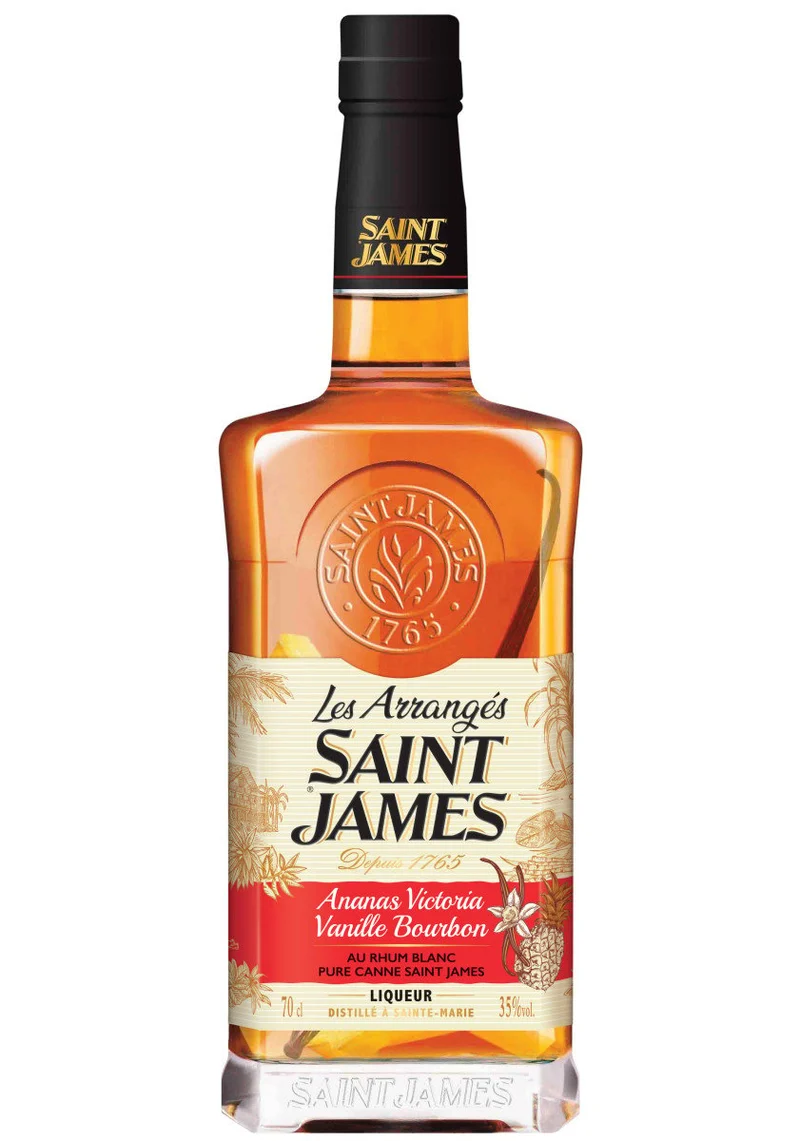 Rhum Arrangé "Ananas Victoria-Vanille Bourbon" Saint James