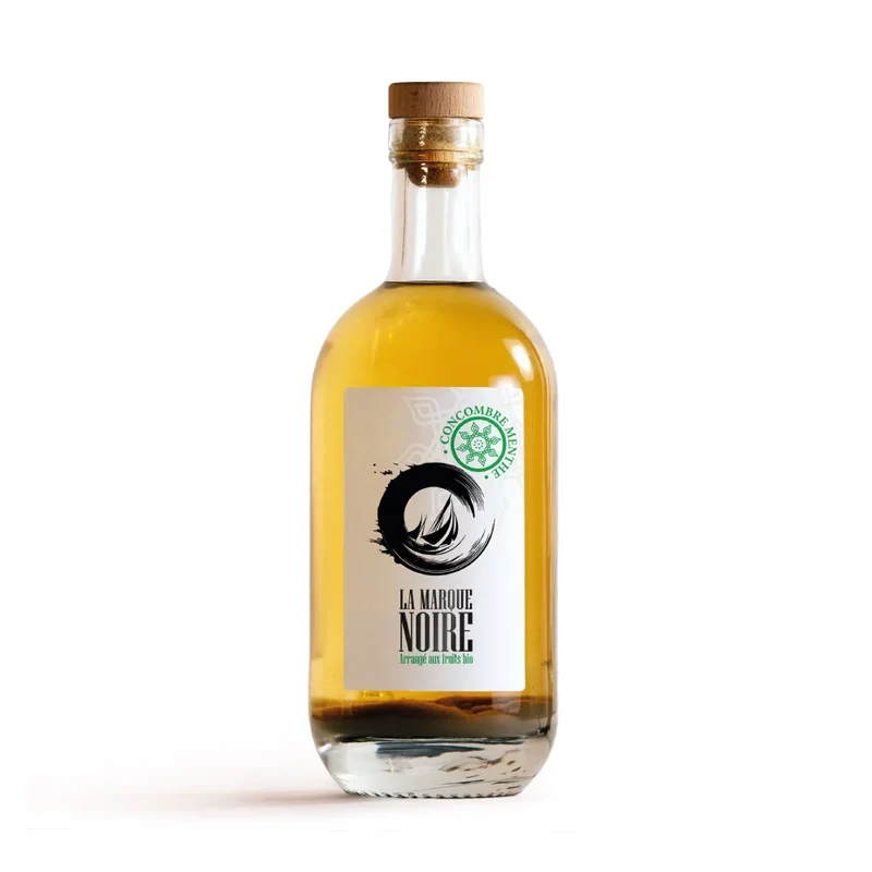 Rhum arrangé "Concombre Menthe" La Marque Noire