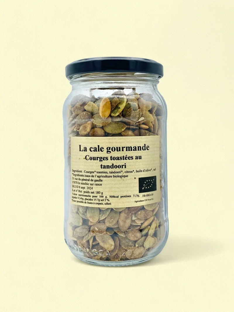 Graines de courges toastés au tandoori