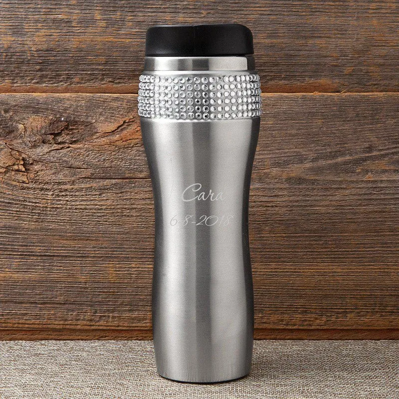 Bling Personalized Travel Tumbler
