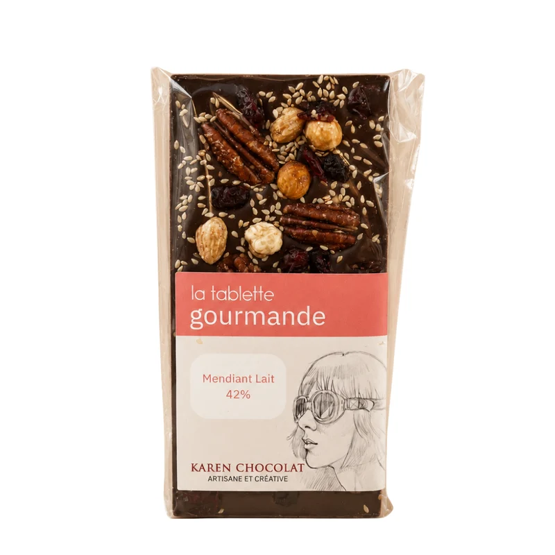 La Tablette Gourmande Mendiant au Lait 38% | 100g