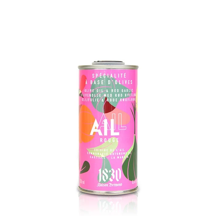 Huile d'Olive Extra Vierge aromatisée à l'Ail Rouge | 250 ml