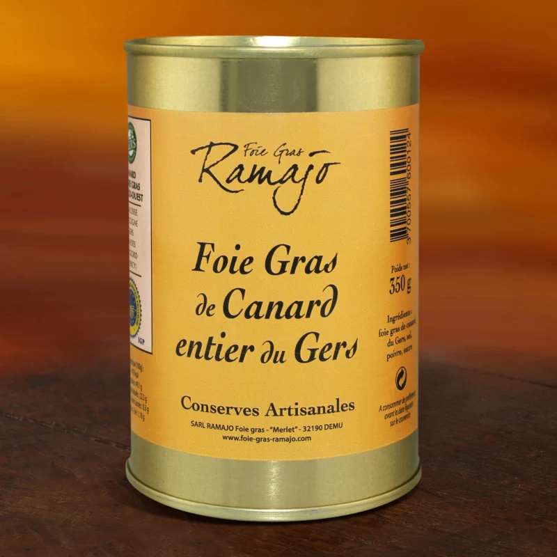 Foie Gras de Canard Entier IGP Gers | Conserve | 350g