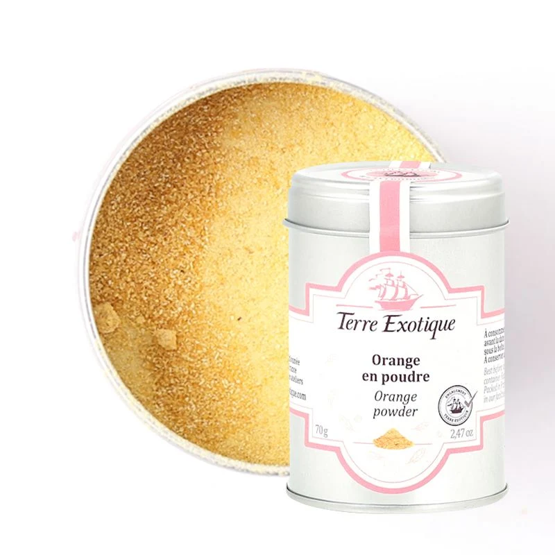Orange en poudre Bio - Terre Exotique - 70 g