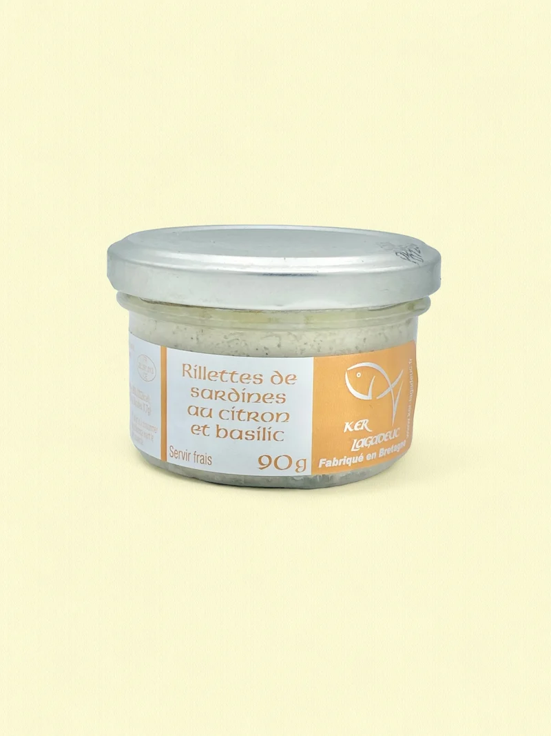 Rillettes de sardines au citron et basilic