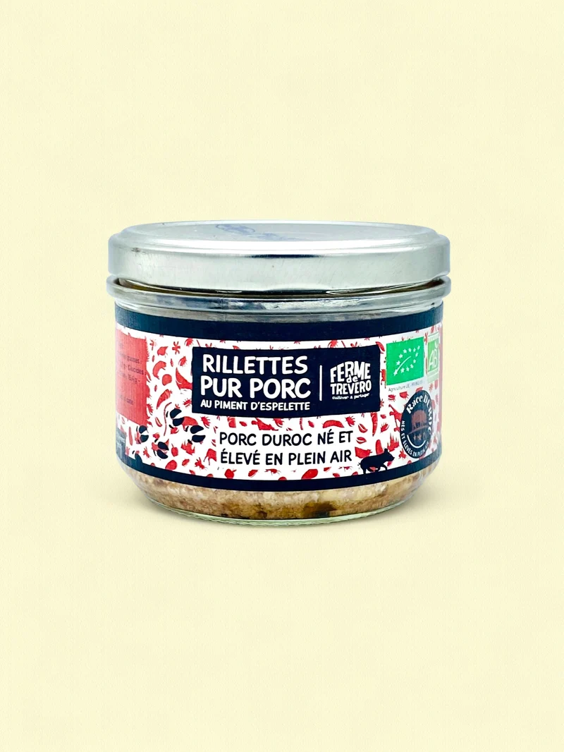 Rillette pur porc au piment d'Espelette