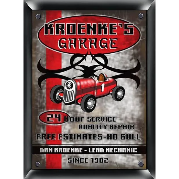 Traditional Garage Personalized Tavern Sign