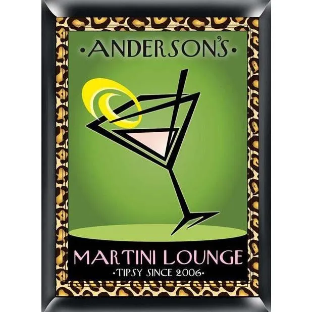 Traditional Cosmo Chic Personalized Tavern Sign