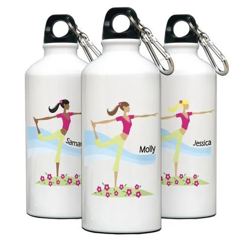 Go Girl Personalized Yoga Water Bottle