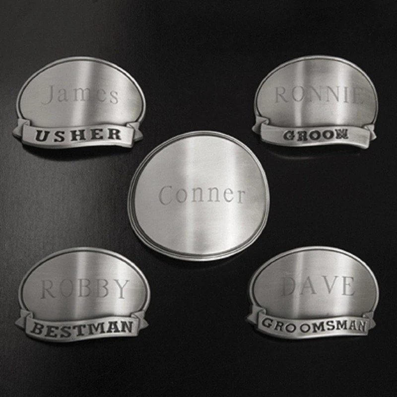 Gunmetal Pilsner with Pewter Medallion - Personalized