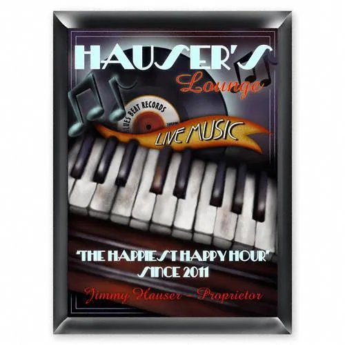 Piano Personalized Traditional Tavern Sign
