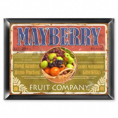 Fruit Company Personalized Traditional Tavern Sign