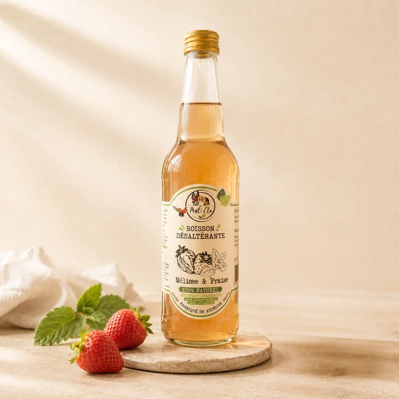 Infusion Glacée Mélisse et Fraise | 33cl