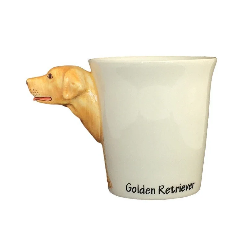 Golden Retriever Hand Painted Coffee Mug
