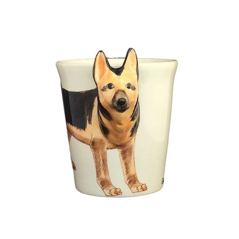 German Shepherd Hand Painted Coffee Mug