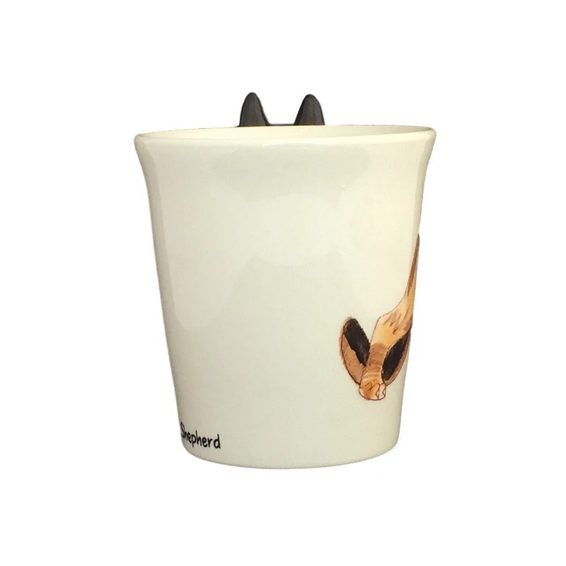 German Shepherd Hand Painted Coffee Mug