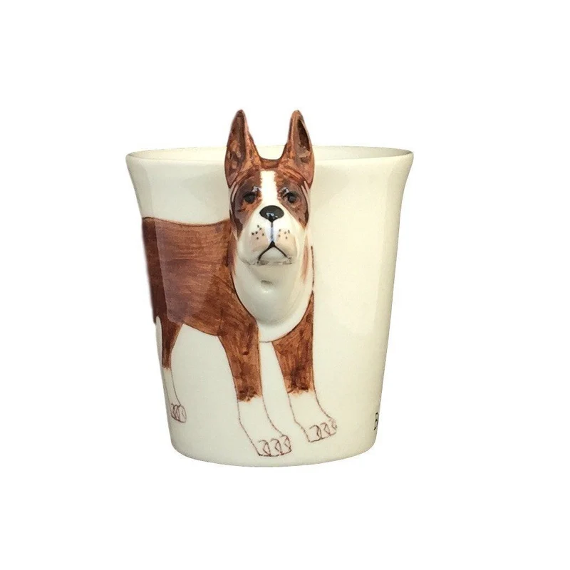 Boxer Hand Painted Coffee Mug