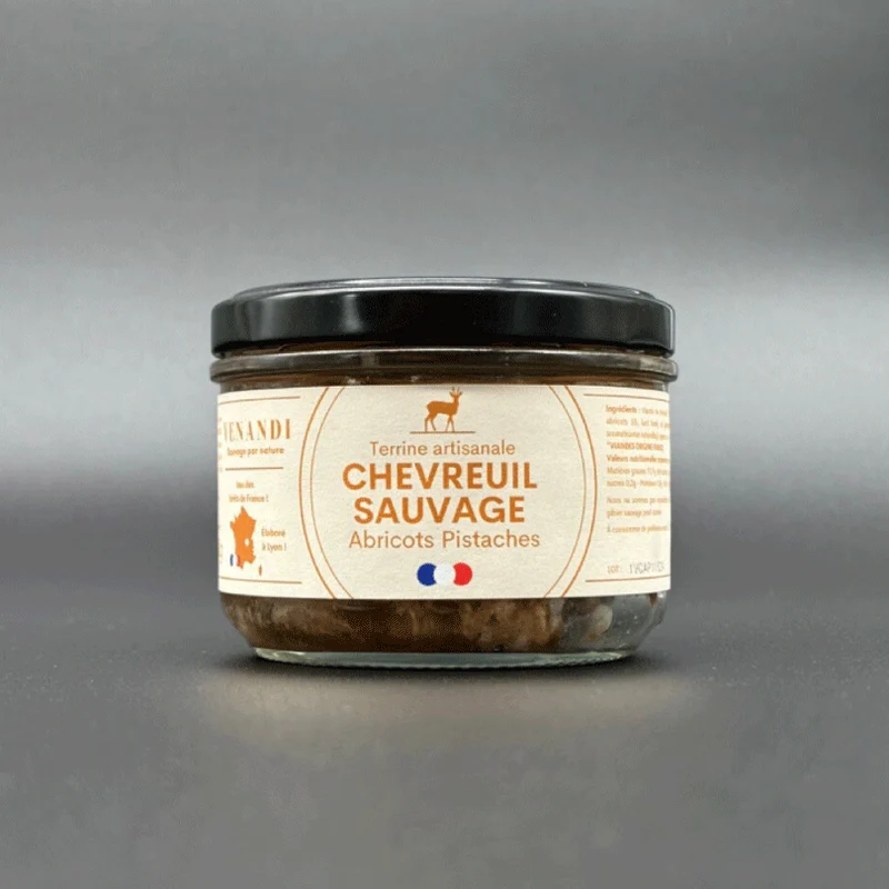 Terrine de Chevreuil aux Abricots et Pistaches | 180g